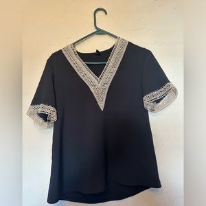 Detailed Polyester Top Size XS